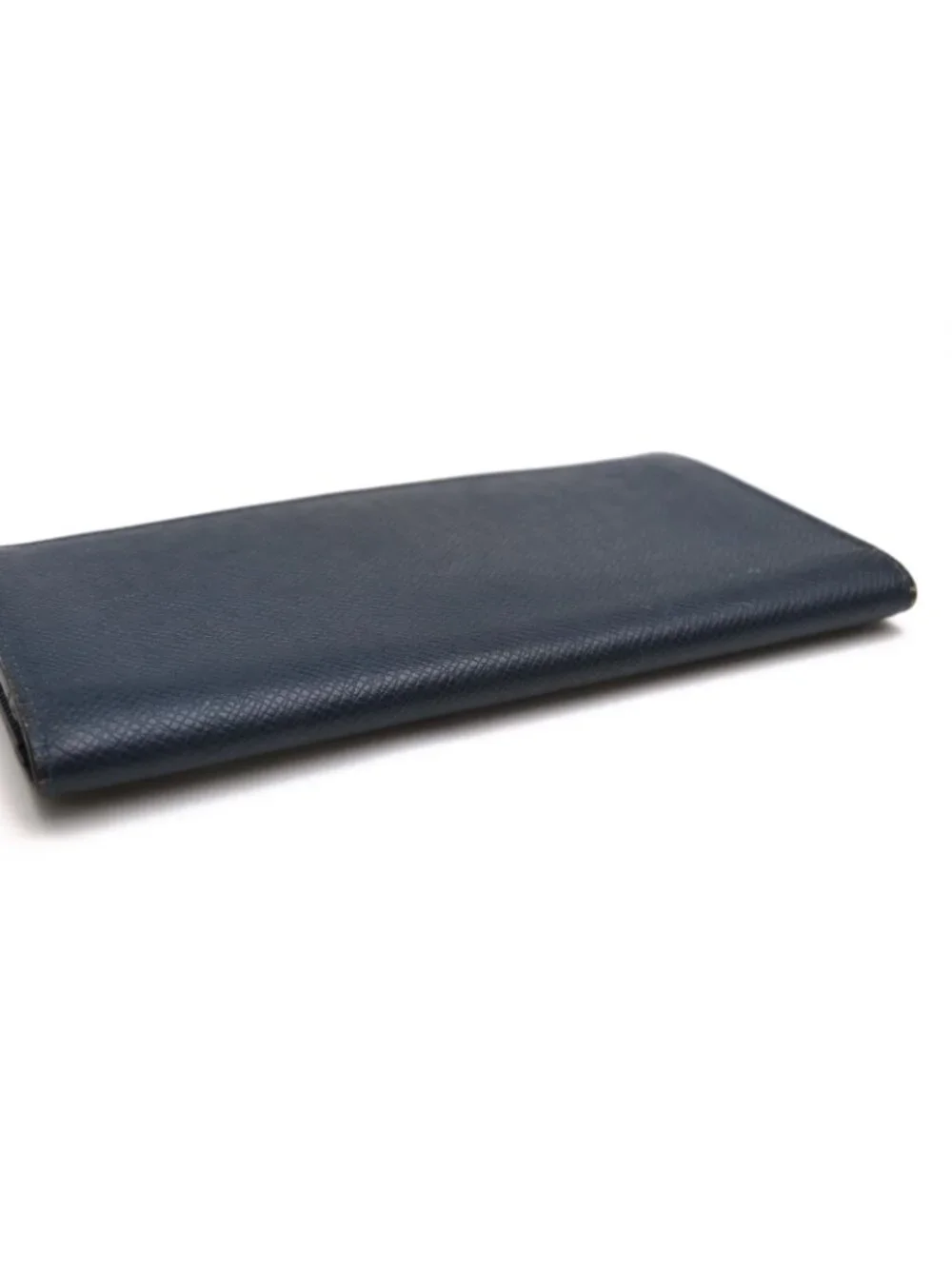 Louis Vuitton Wallet Leather Navy Taiga Portefeuille Long Billfold No Coin